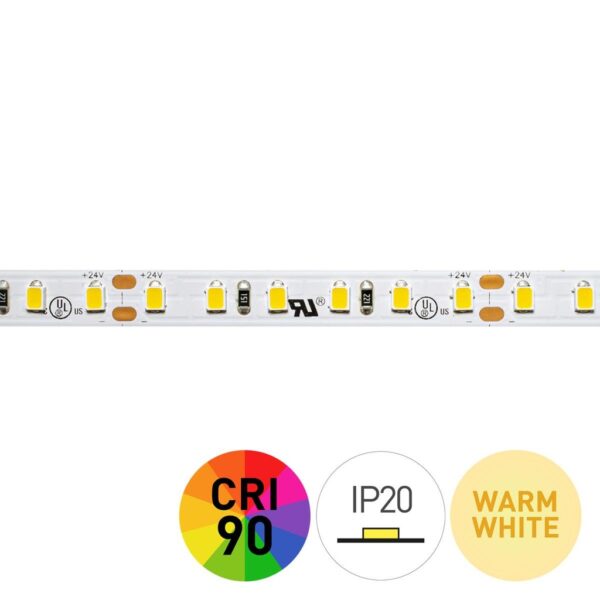 Tira LED 3000K 24V 9,6W/m 120LED/m IP20 5m