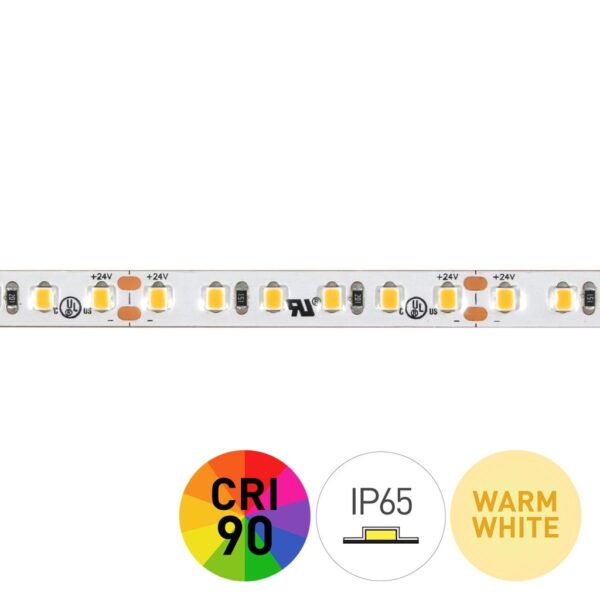 Tira LED 3000K 24V 9,6W/m 120LED/m IP65 5m