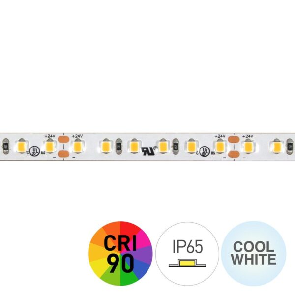 Tira LED 6000K 24V 9,6W/m 120LED/m IP65 5m