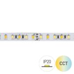 Tira LED CCT 2700K-6000K 24V 16W/m 120LED/m IP20 5m