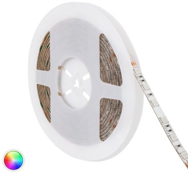 Tira LED RGB 12V 12W/m 60LED/m IP20 5m ECO