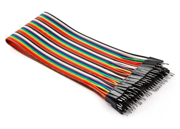Cables DuPont Macho - Macho 40 vias  20cm colores