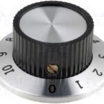 Boton de Mando con Disco Numerado 0-10  Eje 6,35mm