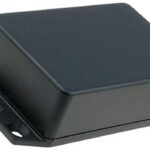 Caja Montaje 56x85x27mm con Soporte ABS Negro