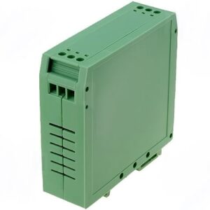 Caja Montaje Carril DIN 25x79,5x74mm Verde Poliamido