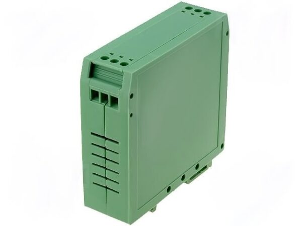 Caja Montaje Carril DIN 25x79,5x74mm Verde Poliamido