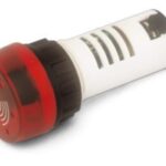 Piloto Intermitente y Zumbador 24V color ROJO