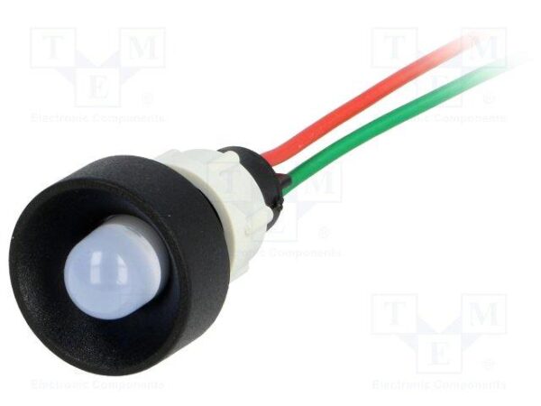 Piloto LED 10mm 230Vac Luz AZUL IP40