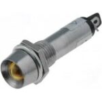 Piloto LED 12Vdc Luz AMARILLO para Panel