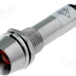 Piloto LED 12Vdc Luz ROJO para Panel