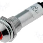 Piloto LED 12Vdc Luz ROJO para panel