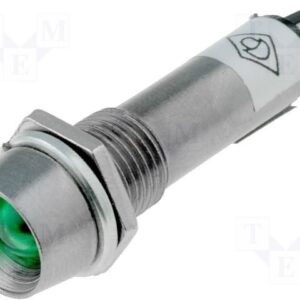Piloto LED 12Vdc Luz VERDE para Panel