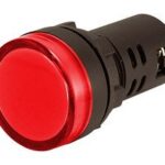 Piloto LED 230VAC Alto Brillo ROJO