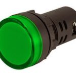 Piloto LED 230VAC Alto Brillo VERDE
