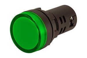 Piloto LED 230VAC Alto Brillo VERDE