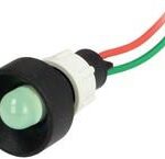 Piloto LED 230Vac Luz VERDE IP40