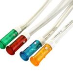 Piloto LED 230Vac con cables de 200mm Luz VERDE