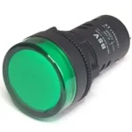 Piloto LED 12Vac/dc  Verde IP65 28x50mm Tuerca
