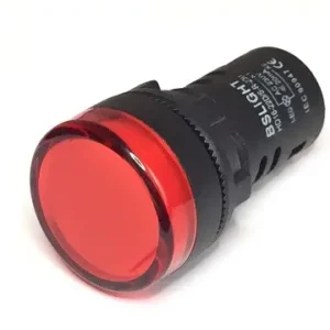 Piloto LED 12Vac/dc ROJO IP65 28x50mm Tuerca