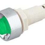Piloto Neon 230V color Verde para panel con Rosca
