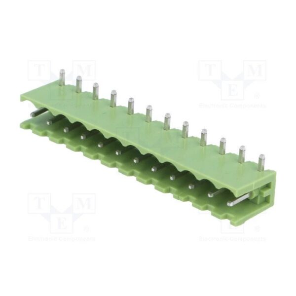 Bloque de Bornas Macho Cto. Impreso 12pin paso 5.08mm