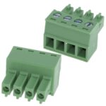 Regleta Bornas Hembra  4Pin paso 3,81mm