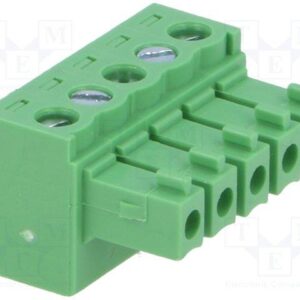 Regleta Bornas Hembra  5Pin paso 3,81mm