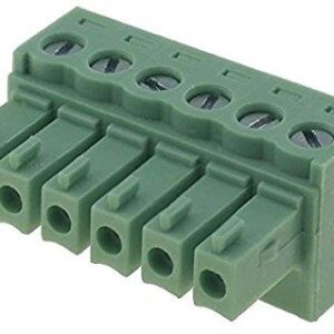 Regleta Bornas Hembra  6Pin paso 3,81mm