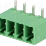 Regleta Bornas Macho Cto. Impreso 4Pin paso 3,81mm