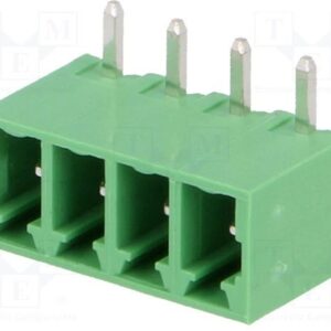 Regleta Bornas Macho Cto. Impreso 4Pin paso 3,81mm