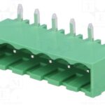 Regleta Bornas Macho Cto. Impreso 6Pin paso 5.08mm