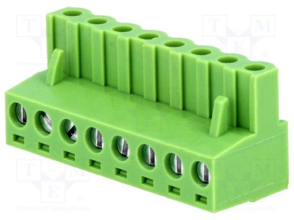 Regleta Conexion Hembra C.I.  8Pin paso 5,08mm