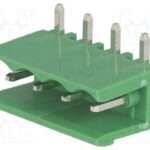 Regleta Conexion Macho C.I.  4Pin Acodado paso 5,08mm