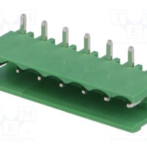 Regleta Conexion Macho C.I.  7Pin Acodado paso 5,08mm