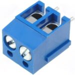 Regleta Cto. Impreso 2Pin paso 5mm Acodado