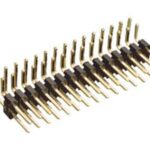 Regleta Doble Macho 80Pin acodado para Cto.Impreso 90º