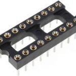 Zocalo Circuito Integrado 18 Pin TORNEADO paso 2.54mm
