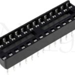 Zocalo Circuito Integrado 28Pin Plano Estrecho raster 2,54mm