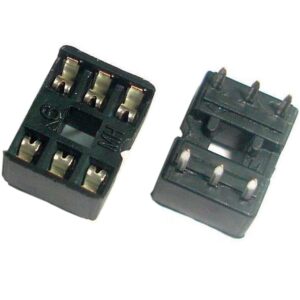 Zocalo Circuito Integrado 6Pin PLANO 2x54mm  ICVT-6P