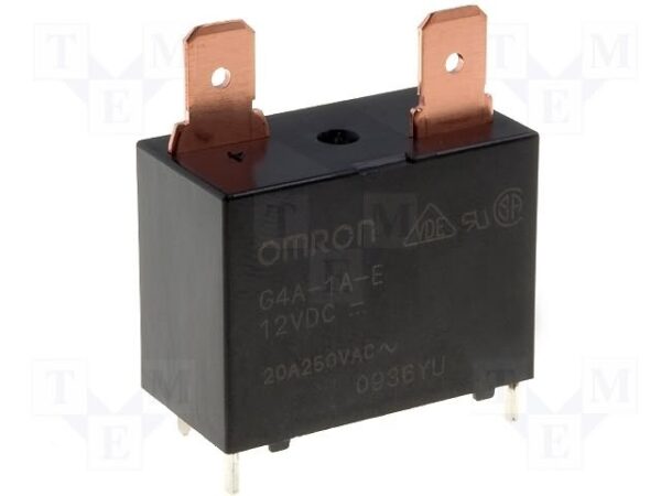 RELE 12VDC  1Cto abierto reposo  SPST-NO  20A/250VCC  Omron
