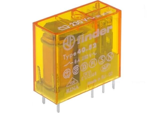 RELE 12Vac 2Ctos Conmutados 8A/250Vac FINDER