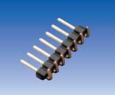 Tira Poste Macho Cto. Impreso 40pin paso 2.54mm 1 fila acodado