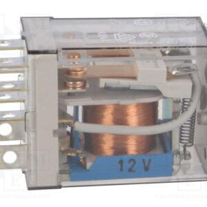 RELE 12Vdc 2Ctos conmutados 12A/250Vac  FINDER