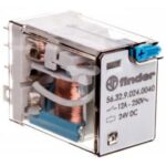 RELE 24Vdc 2Ctos Pulsador de Prueba 12A/250Vac FINDER