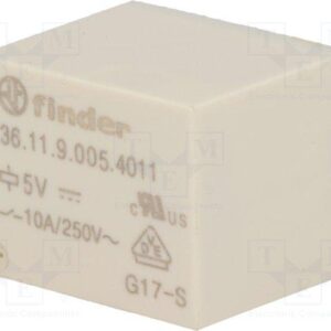 RELE 5Vdc 1Cto Conmutado  10A/250Vac FINDER