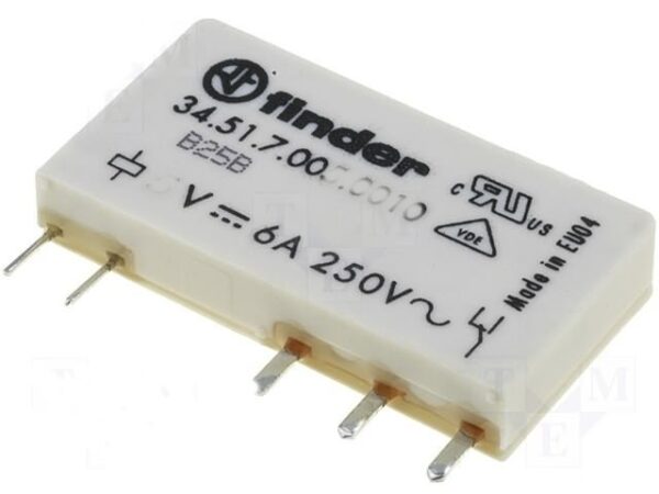 RELE 5Vdc 1Cto Conmutado 6A/250Vac FINDER