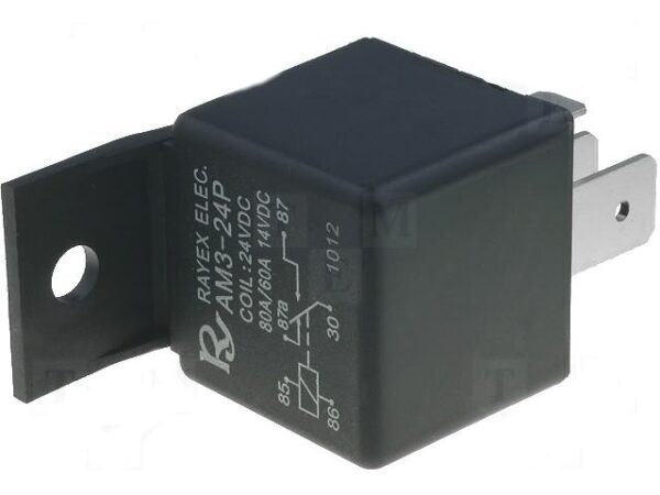 RELE para Coche 24VDC 80A 1,8W Faston