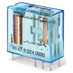 Rele 24Vdc 2Ctos.Conmutados 10A/250Vac FINDER