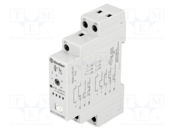 Rele de Tiempo 0,1s a 24h 8A/250Vac