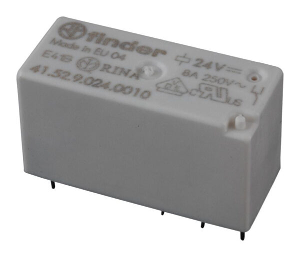Relé 24Vdc 8A/250Vac 2Ctos.conmutados FINDER